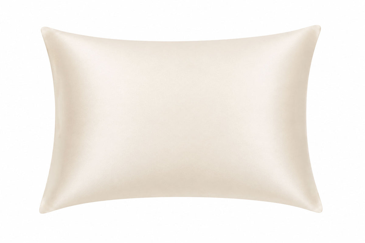 Cream Pure Silk Pillowcase