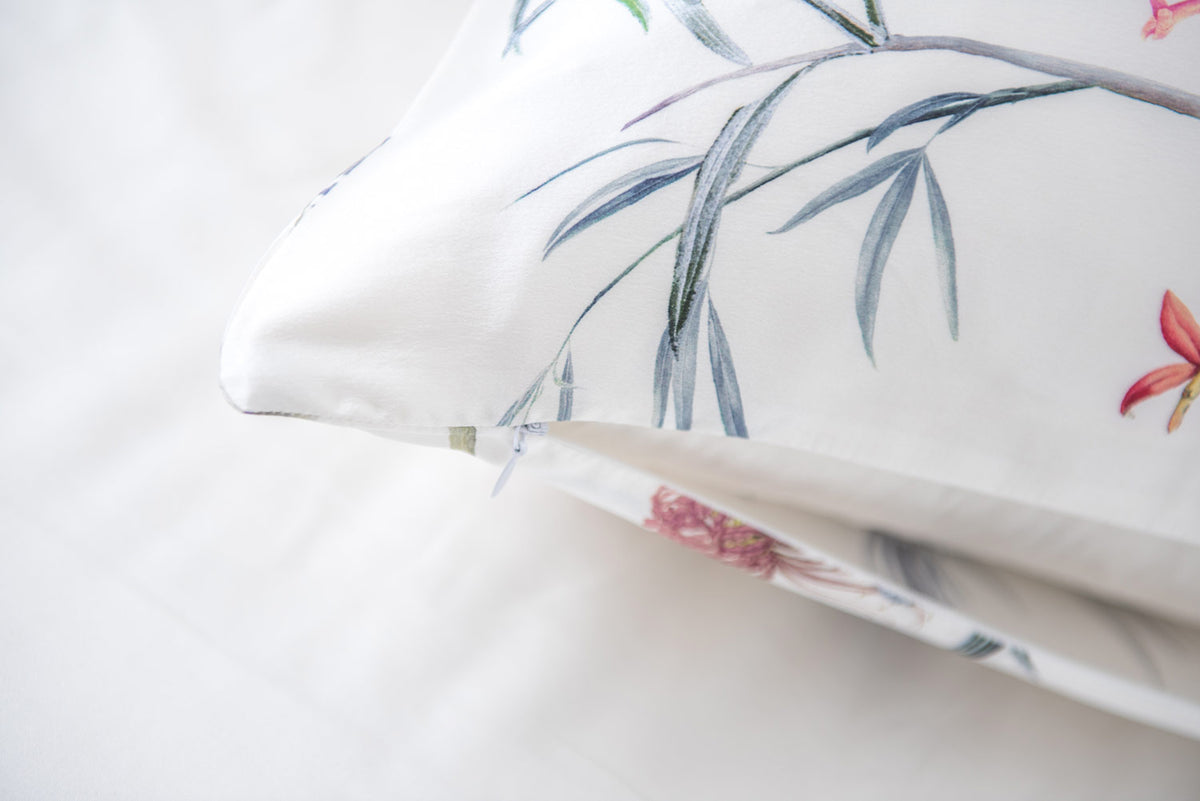 Hummingbird Pure Silk Cushion Cover