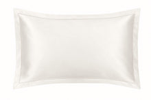 Load image into Gallery viewer, Ivory Oxford Pure Silk Pillowcase - Ivory Piping