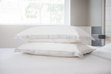 Load image into Gallery viewer, Ivory & Oyster Grey Oxford Pure Silk Duvet Set