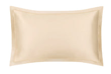 Load image into Gallery viewer, Champagne Oxford silk pillowcase with tone-on-tone piping