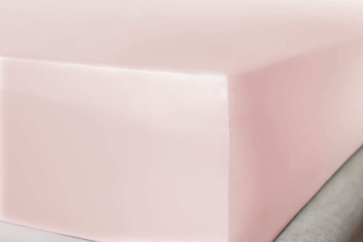 Precious Pink Pure Silk Fitted Sheet