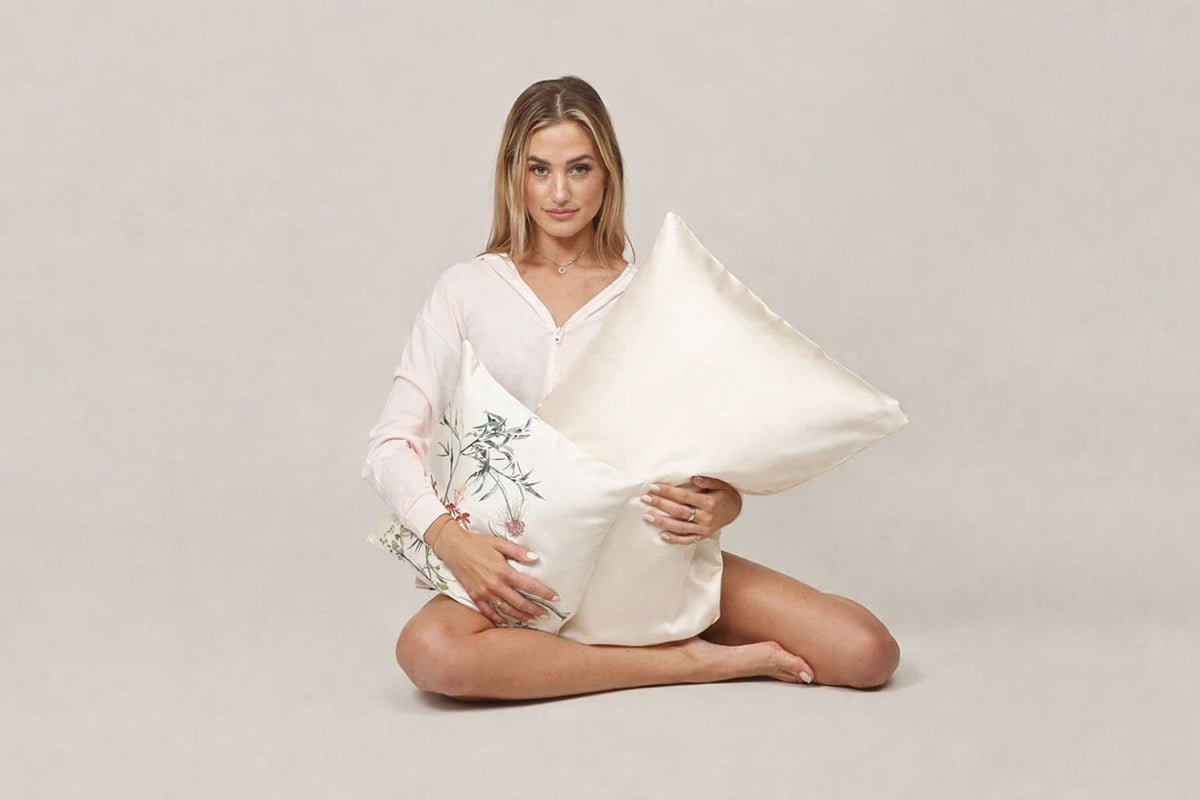 Cream Pure Silk Pillowcase