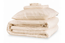 Load image into Gallery viewer, Cream Silk Duvet Set