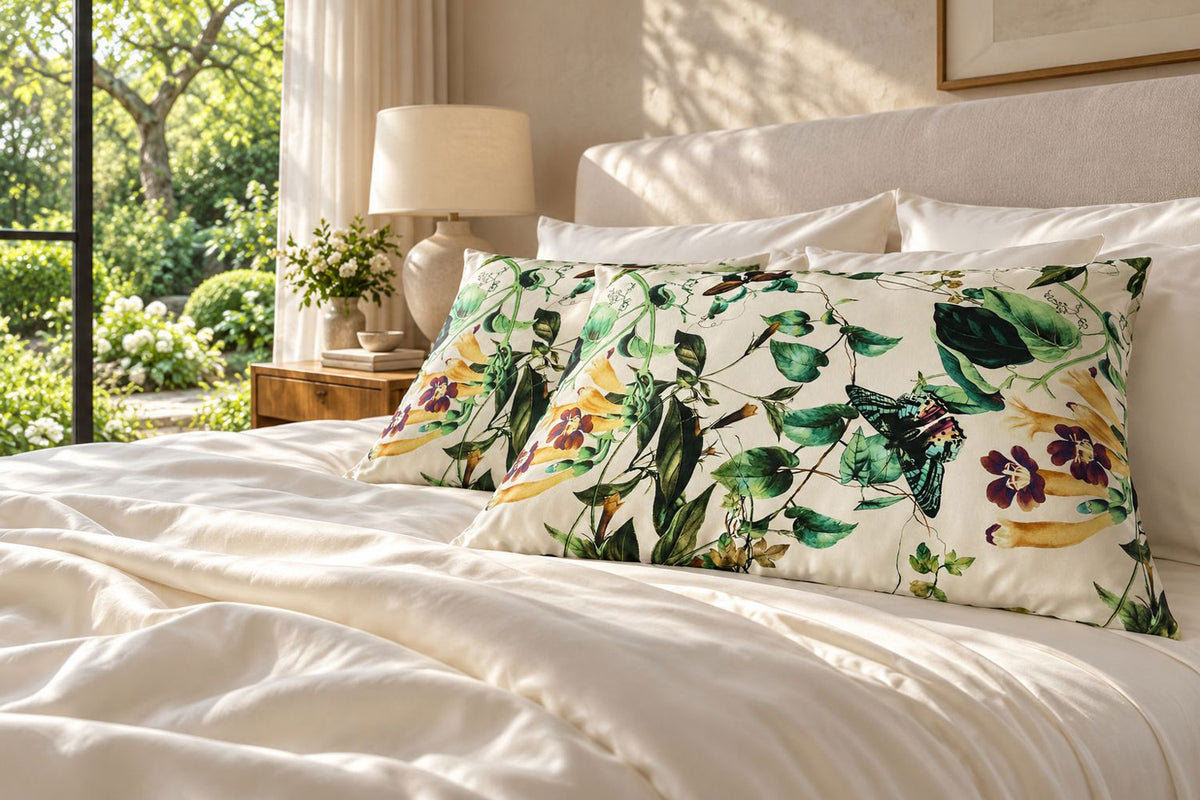 Emerald Garden Pure Silk Pillowcase