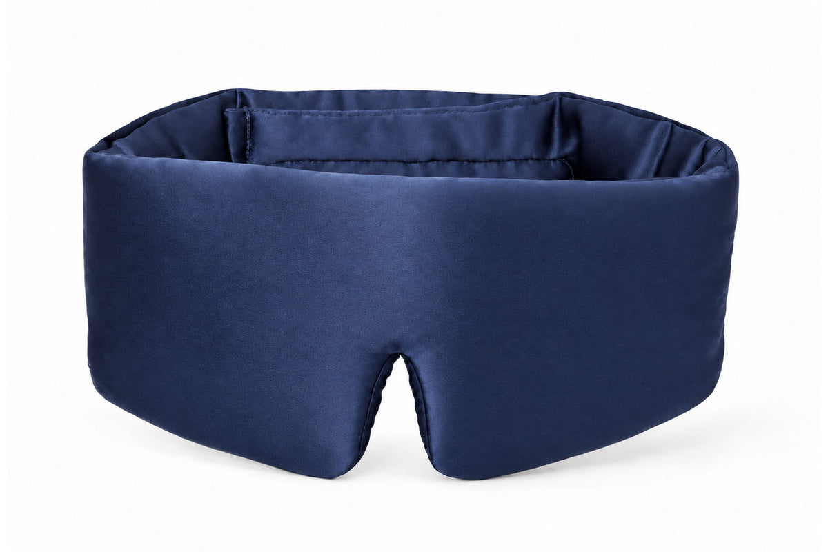 Blue Silk 360 Sleep Mask