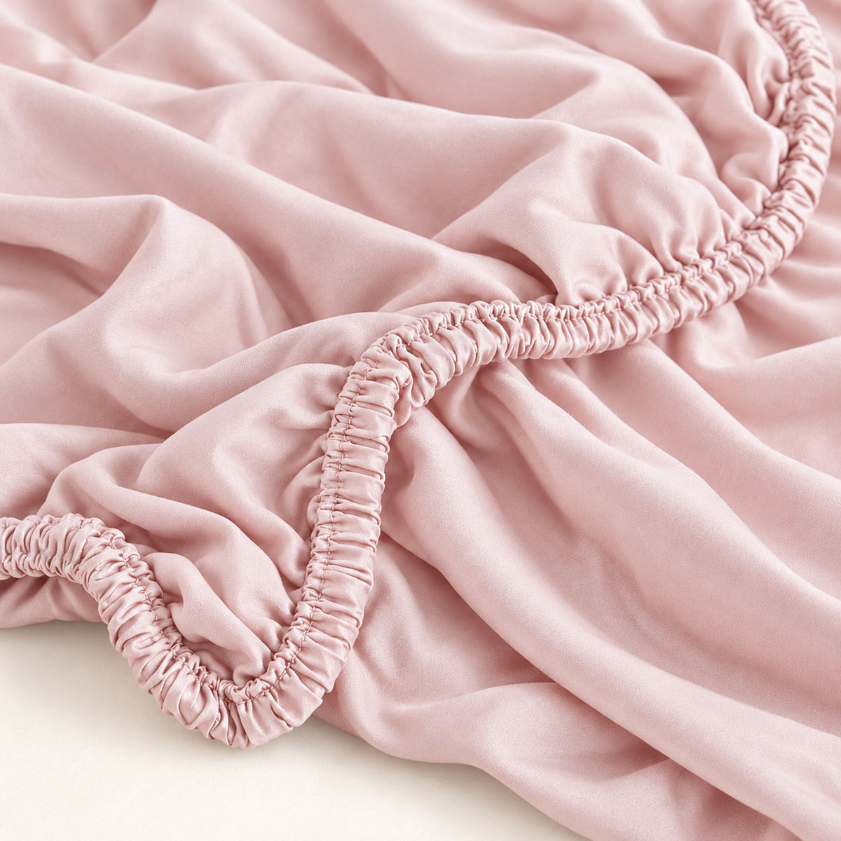 Precious Pink Pure Silk Fitted Sheet