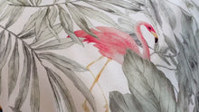 Load and play video in Gallery viewer, Close-up video of Flamingos Silk Pillowcase
