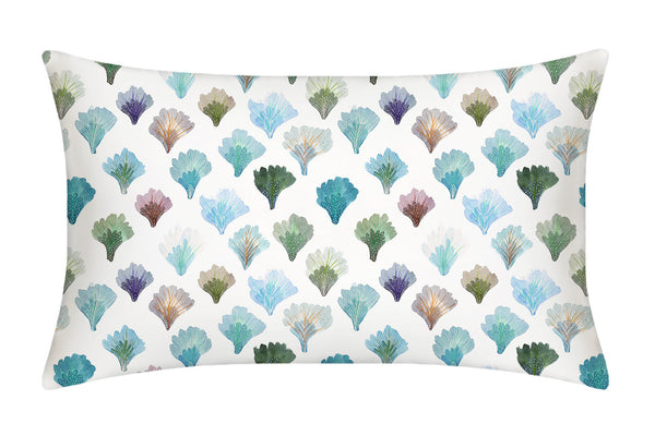 Aqua Sea Fan Mulberry Silk Pillowcase - Super King
