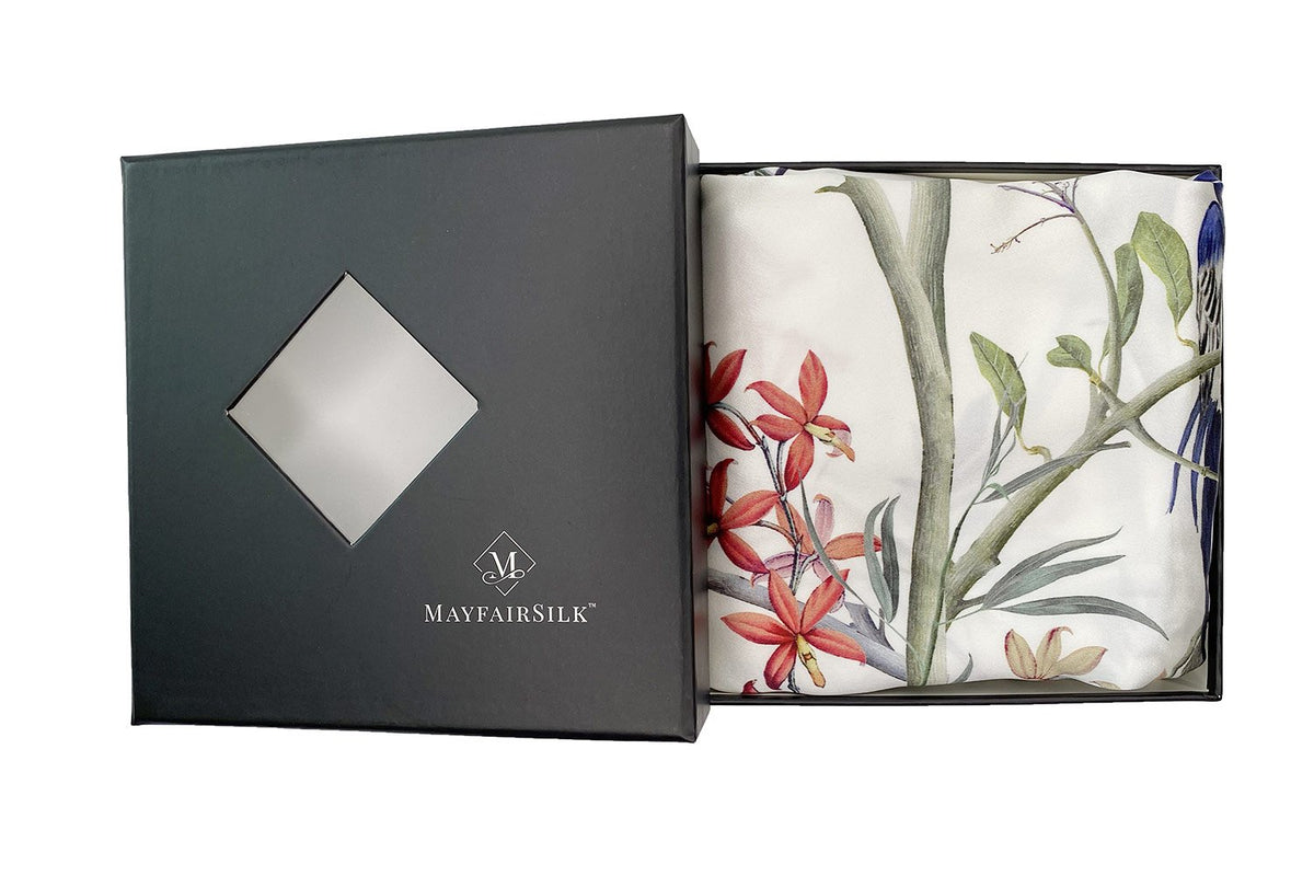 Hummingbird Pure Silk Cushion Cover - MayfairSilk