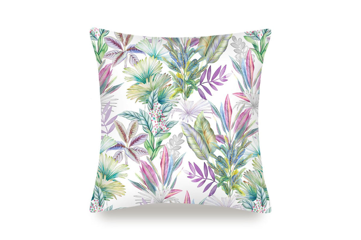 Iridescent Garden Pure Silk Cushion Cover