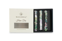Load image into Gallery viewer, Iridescent Garden Silk Hair Ties Set - MayfairSilk