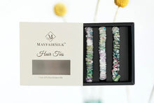 Load image into Gallery viewer, Iridescent Garden Silk Hair Ties Set