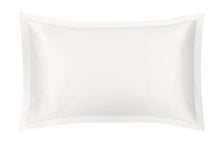Load image into Gallery viewer, Ivory Oxford Pure Silk Pillowcase - Ivory Piping