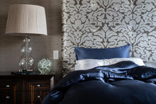 Load image into Gallery viewer, Midnight Blue Pure Silk Duvet Cover - MayfairSilk