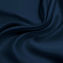 Load image into Gallery viewer, Midnight Blue Pure Silk Fitted Sheet - MayfairSilk