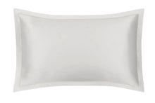 Load image into Gallery viewer, Oyster Grey Oxford Pure Silk Pillowcase - Grey Piping