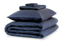 Load image into Gallery viewer, Midnight Blue Silk Duvet Set - MayfairSilk