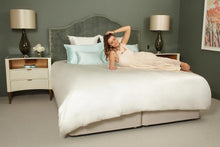 Load image into Gallery viewer, Teal Breeze Boudoir Pure Silk Cushion Cover - MayfairSilk