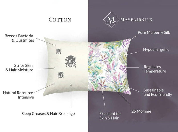 Why Silk Pillowcases are More Hygienic Than Sleeping on Cotton Pillowcases