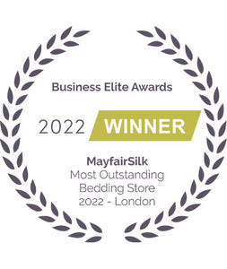 Business Elite Awards Winner - Most Outstanding Bedding Store 2022 - Mayfairsilk