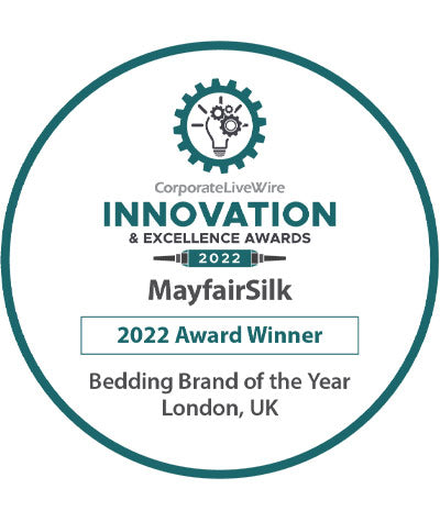 Live Wire Innovation & Excellence Award Winner - Bedding Brand of the Year - Mayfairsilk