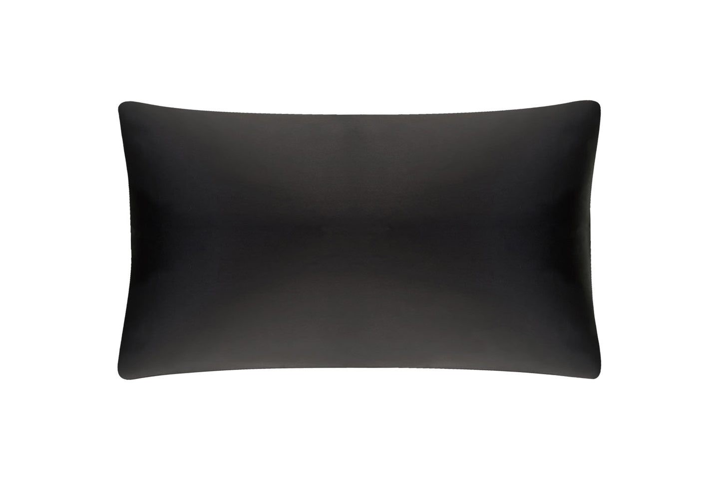Charcoal Pure Silk Boudoir Cushion Cover 30x50cm