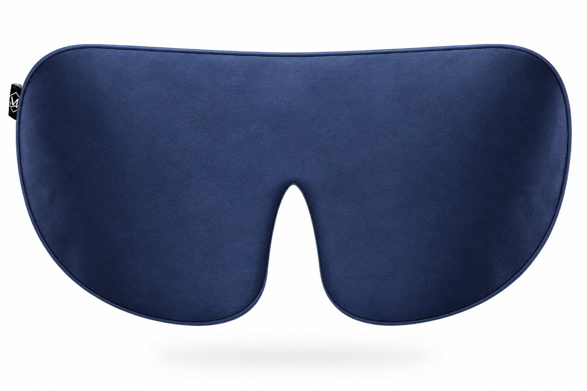 Midnight Blue Silk Eye Mask