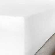 Brilliant White Pure Silk Fitted Sheet