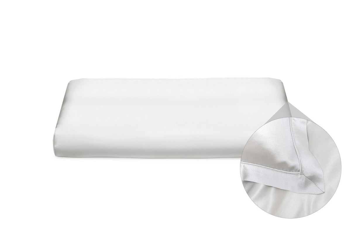 Oyster Grey Pure Silk Oxford Duvet Cover