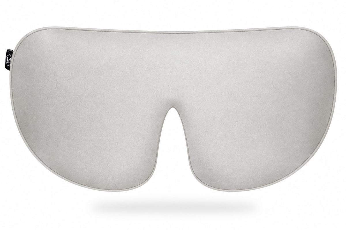 Oyster Grey Silk Eye Mask
