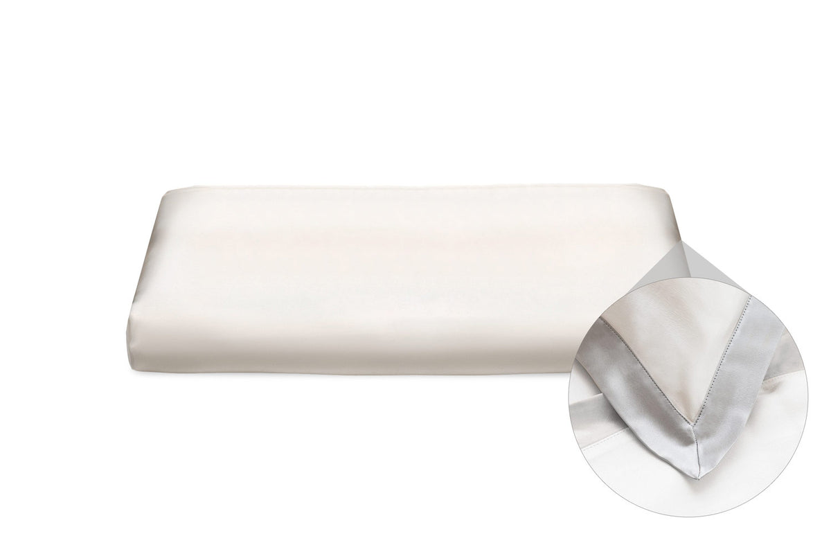 Ivory & Oyster Pure Silk Oxford Duvet Cover