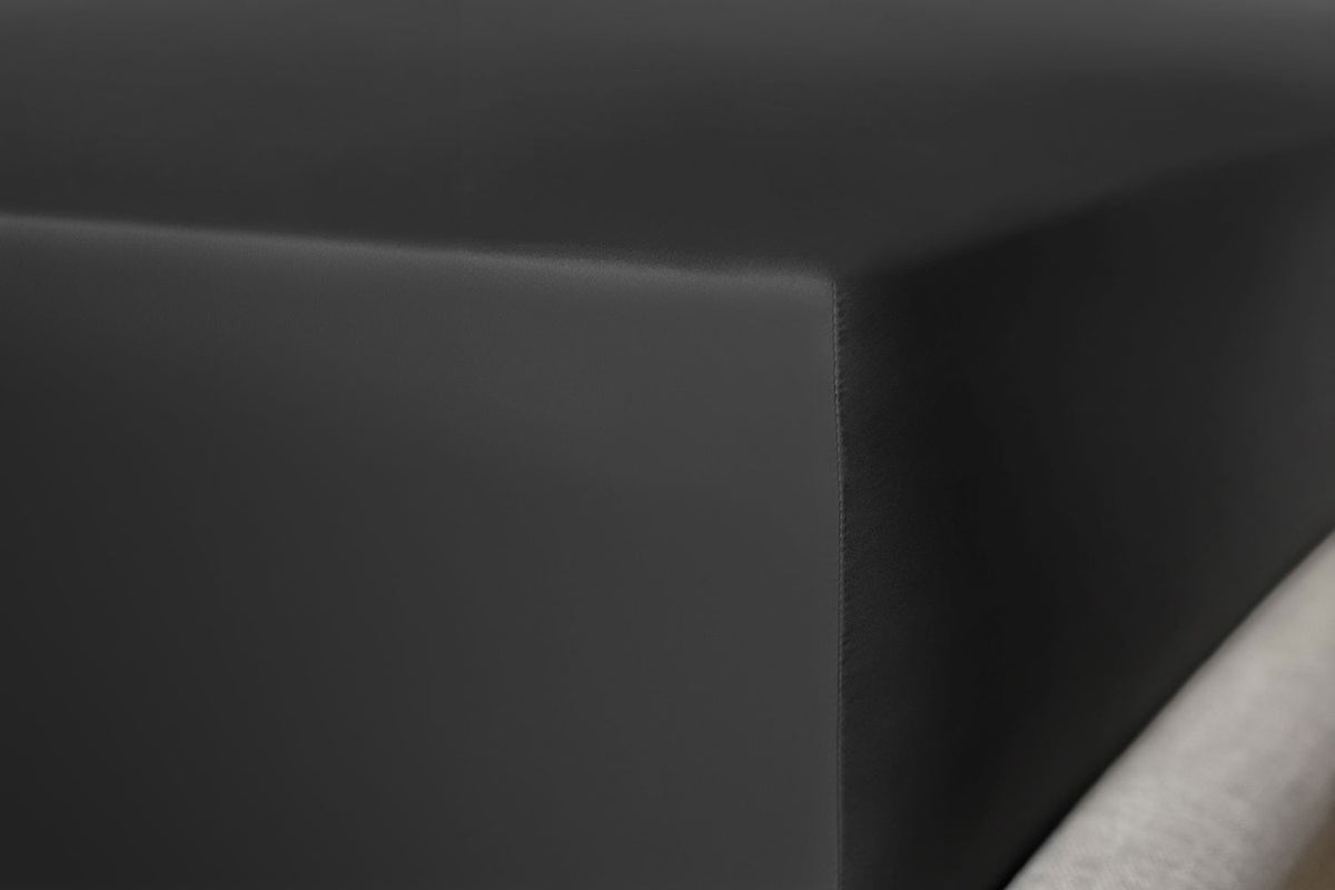 Charcoal Pure Silk Fitted Sheet