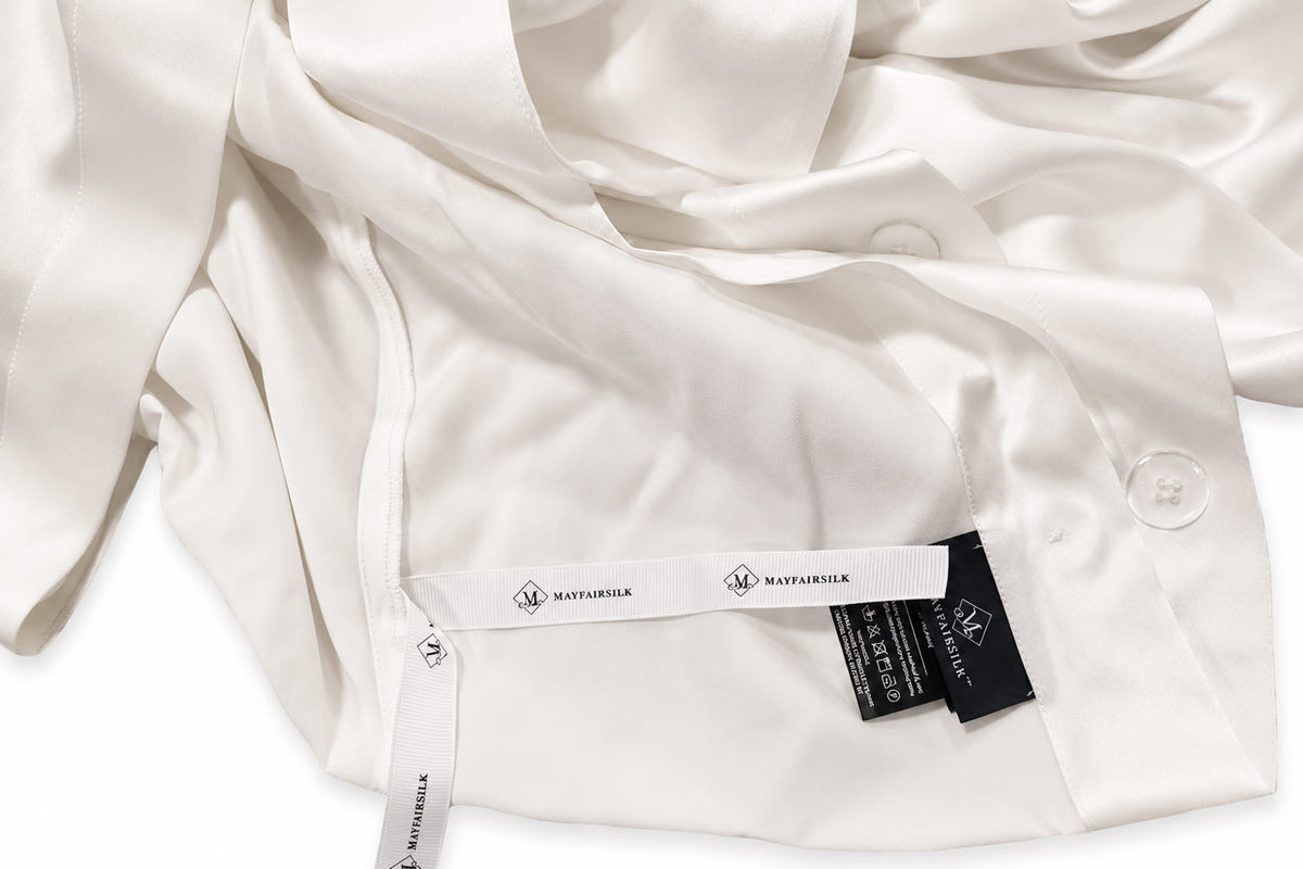 Ivory Silk Duvet Set