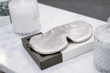 Load image into Gallery viewer, Oyster Grey Silk Eye Mask
