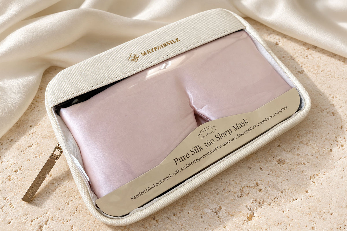 Pink Silk 360 Sleep Mask
