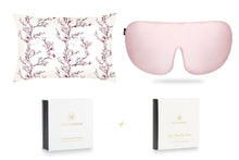 Laden Sie das Bild in den Galerie-Viewer, Cherry Blossom and Precious Pink Silk Sleep Gift Set - MayfairSilk
