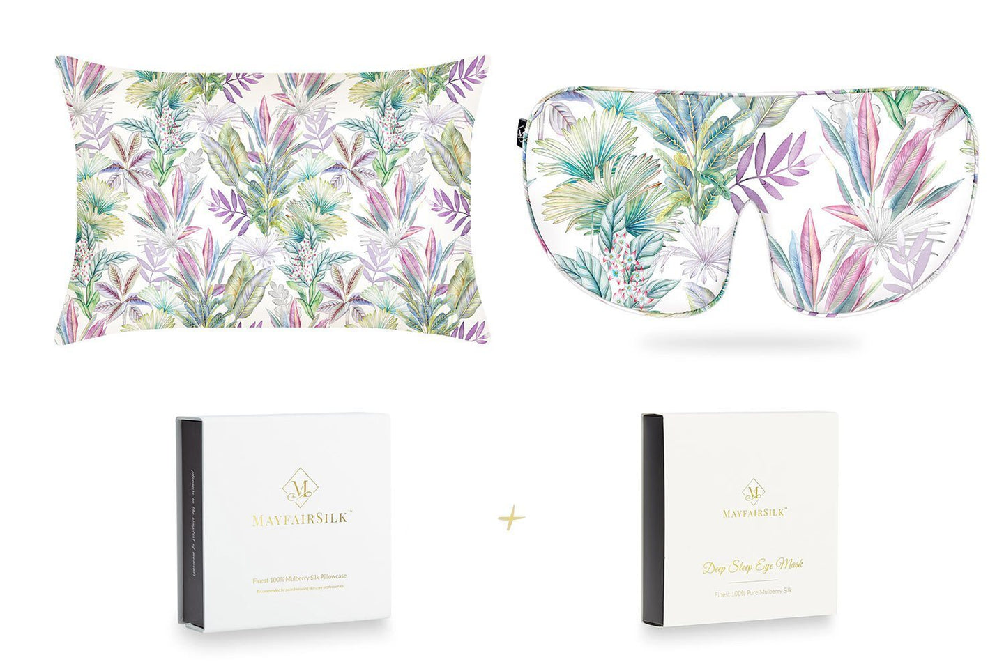 Iridescent Garden Pure Silk Sleep Gift Set - MayfairSilk