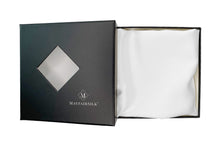 Load image into Gallery viewer, Brilliant White Boudoir Pure Silk Cushion Cover - MayfairSilk
