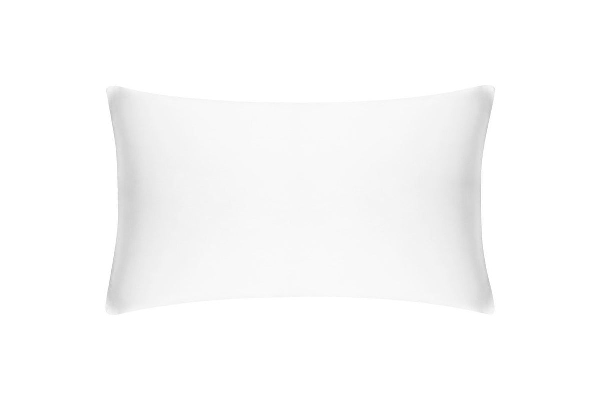 Brilliant White Boudoir Pure Silk Cushion Cover