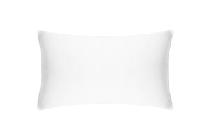 Brilliant White Boudoir Pure Silk Cushion Cover - MayfairSilk
