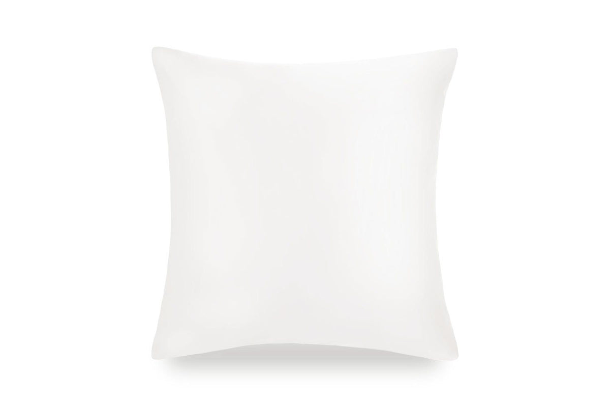 Brilliant White Pure Silk Cushion Cover - MayfairSilk