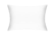Brilliant White Silk Pillowcase on white background