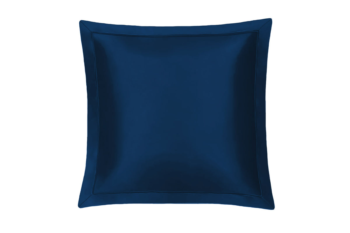 Oxford Euro Sham in Midnight Blue - 26x26in (65x65cm) - Mayfairsilk