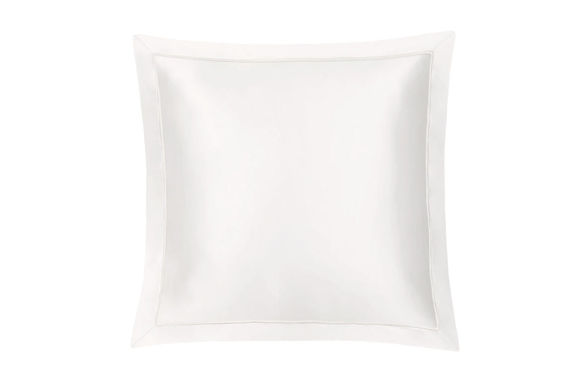 Oxford Euro Sham in Ivory - 26x26in (65x65cm) - Mayfairsilk