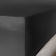 Charcoal Pure Silk Fitted Sheet - MayfairSilk