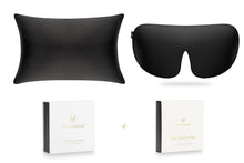 Cargar imagen en el visor de la galería, Charcoal Pure Silk Sleep Gift Set - MayfairSilk

