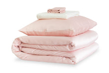 Load image into Gallery viewer, Precious Pink and Ivory Silk Duvet Set - MayfairSilk
