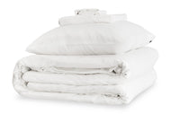 Brilliant White Silk Duvet Set - MayfairSilk