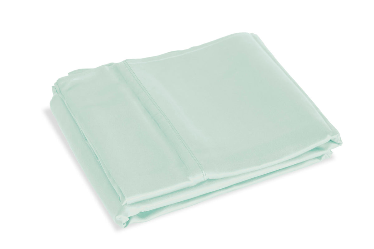 Teal Breeze Pure Silk Flat Sheet